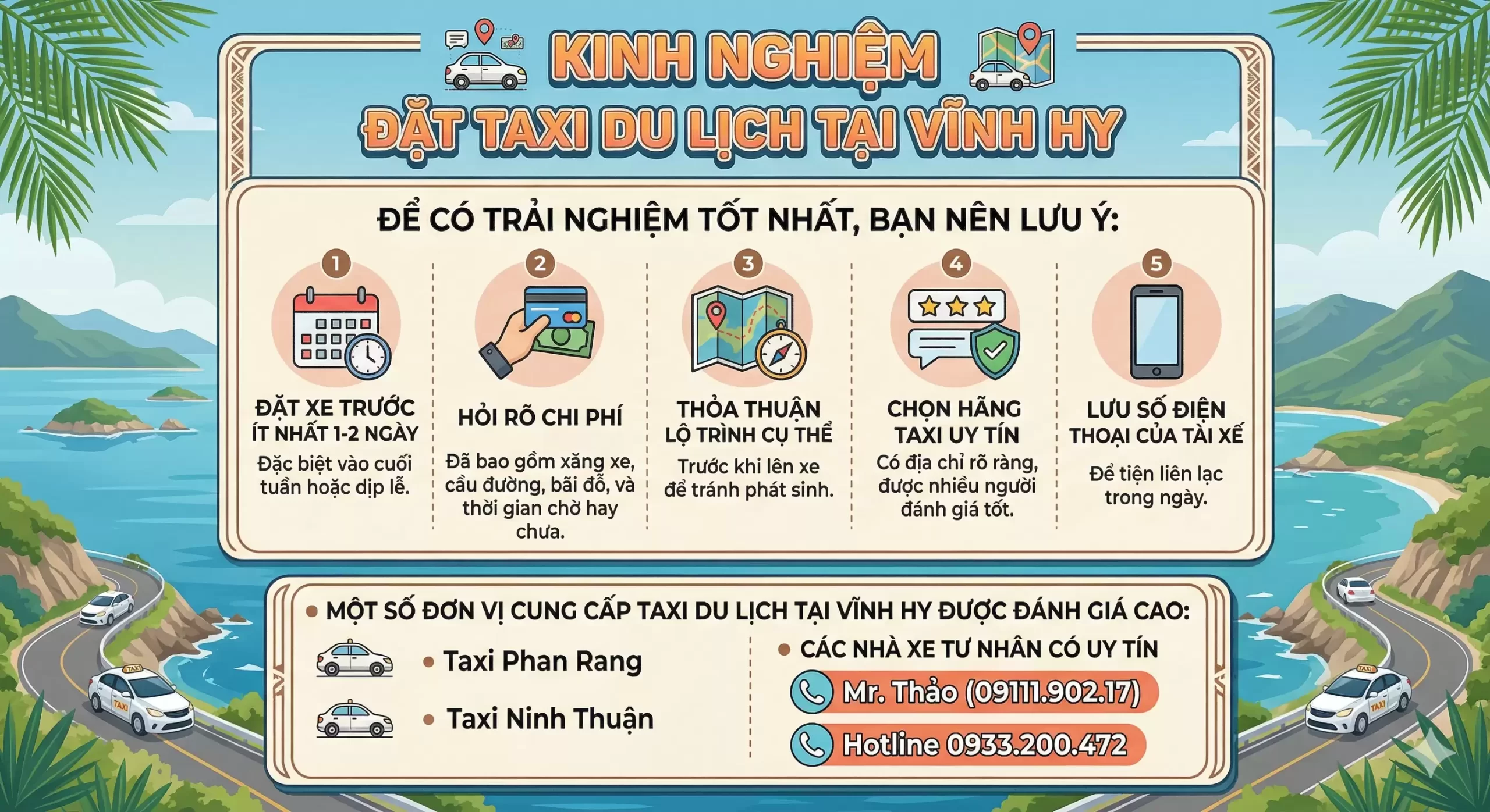 Taxi Du Lịch Tại Vĩnh Hy