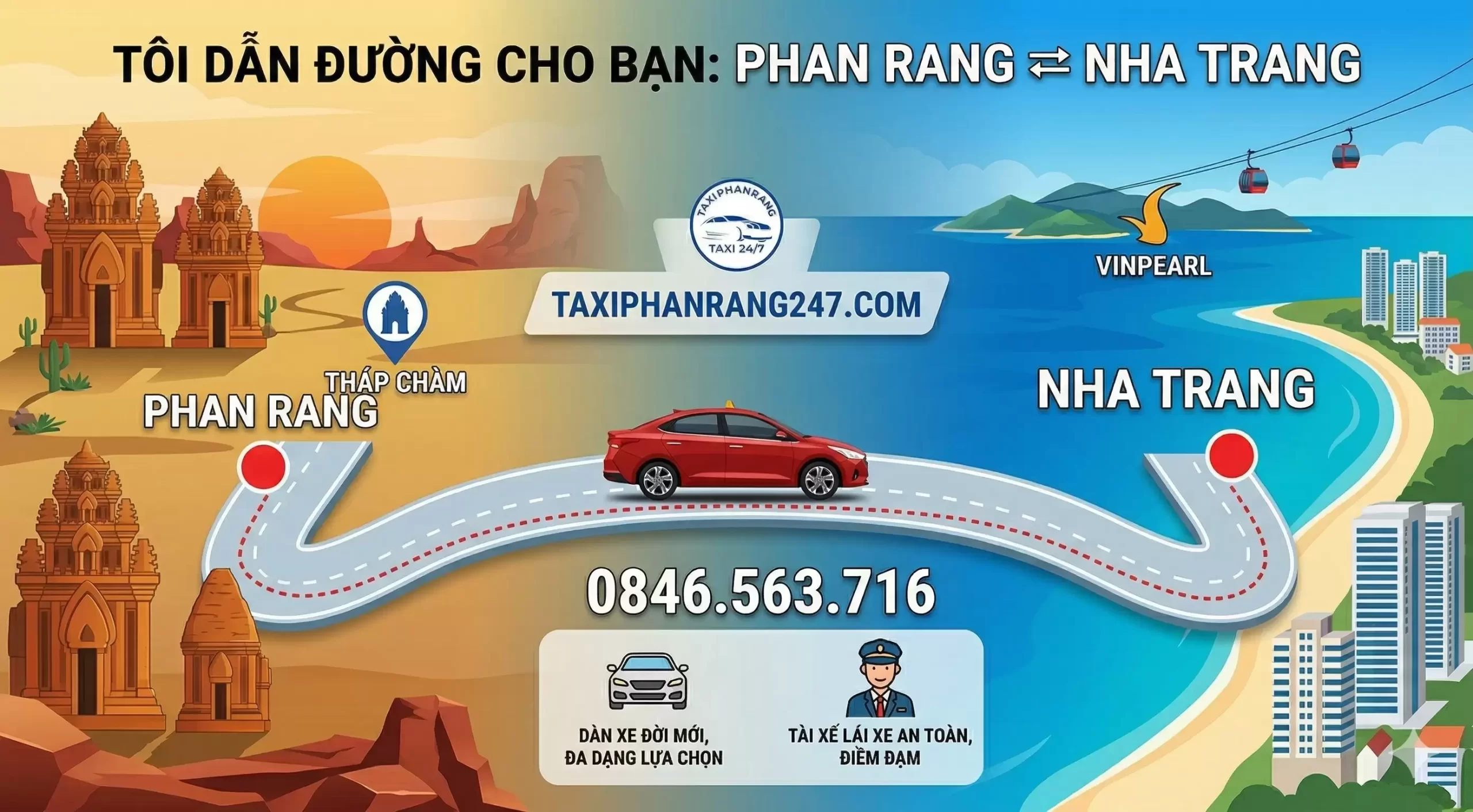 Taxi Phan Rang Đi Nha Trang 24/7 – Còn Chần Chừ Gì Nữa